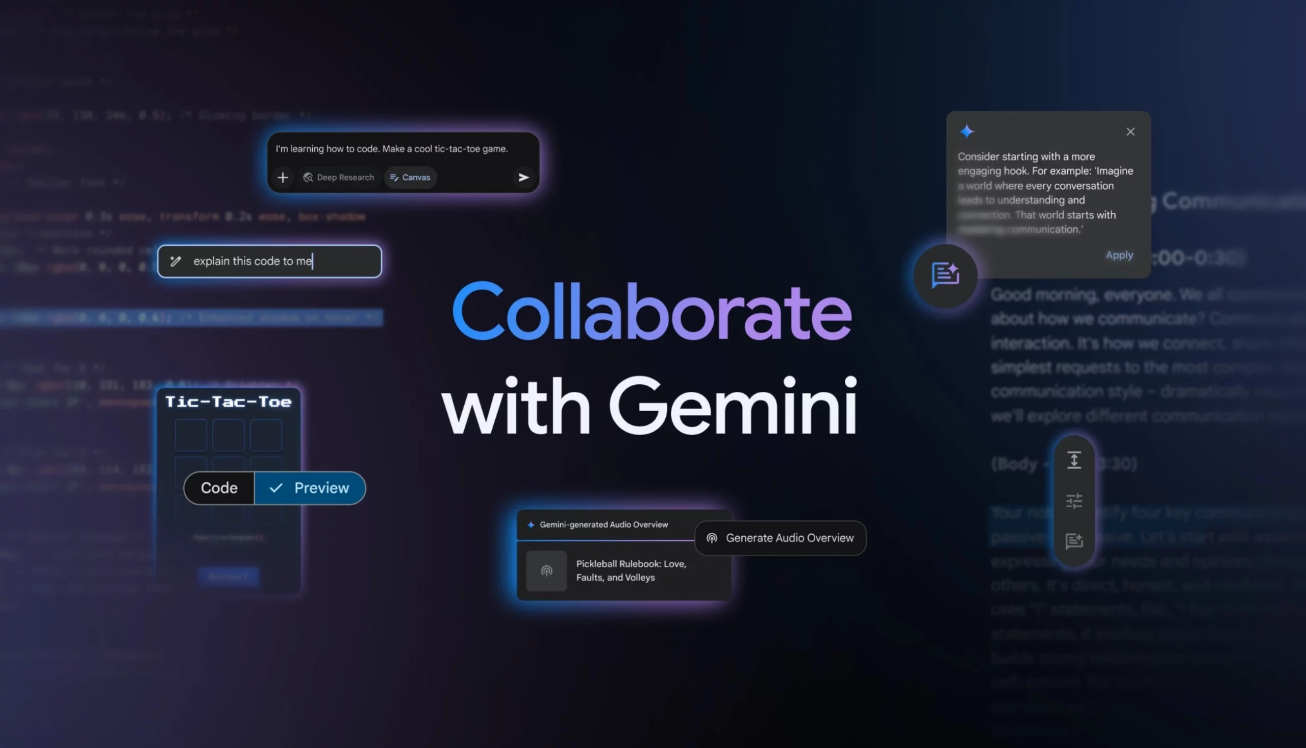 Fitur Utama Gemini Canvas
