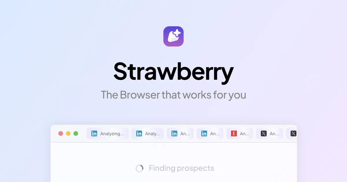 strawberry browser AI