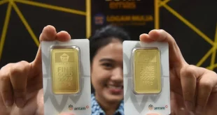 Harga Emas Antam Turun Rp 2,35 Juta per Gram Oktober 2025