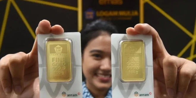 Harga Emas Antam Turun Rp 2,35 Juta per Gram Oktober 2025