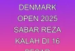 Hasil Denmark Open 2025: Sabar Reza Kalah di 16 Besar
