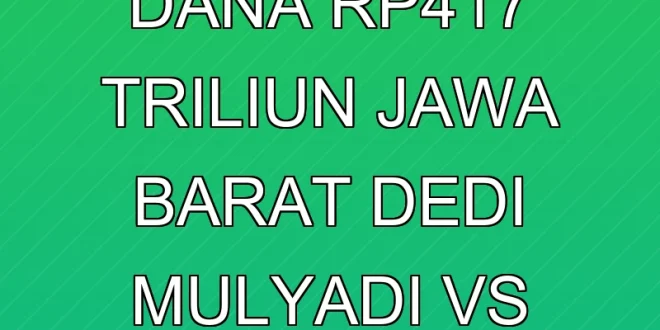 Klarifikasi Dana Rp4,17 Triliun Jawa Barat: Dedi Mulyadi vs Purbaya