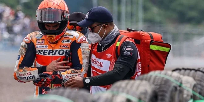 Marc Márquez Alami Kecelakaan Serius di MotoGP Mandalika 2025