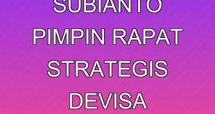 Prabowo Subianto Pimpin Rapat Strategis Devisa Ekspor 2025