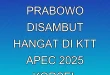 Presiden Prabowo Disambut Hangat di KTT APEC 2025 Korsel
