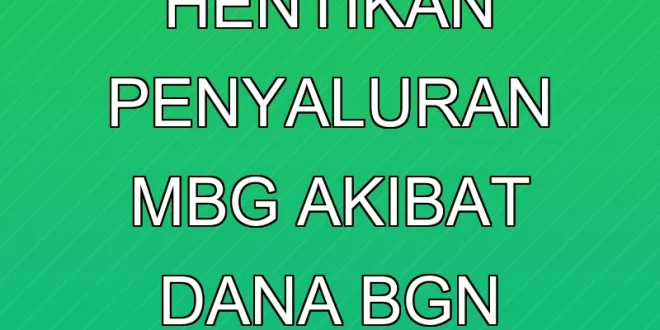 SPPG Sleman Hentikan Penyaluran MBG Akibat Dana BGN Belum Cair