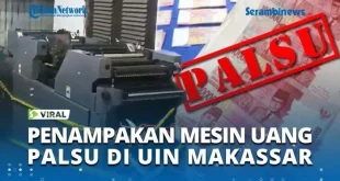 Vonis 5 Tahun Terdakwa Pabrik Uang Palsu UIN Makassar