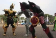 Aksi Super Hero dan Mobile Brigade Kediri Tingkatkan Keamanan Publik