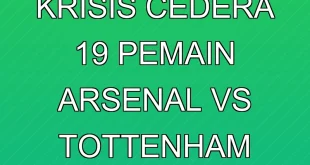Analisis Krisis Cedera 19 Pemain Arsenal vs Tottenham Terbaru