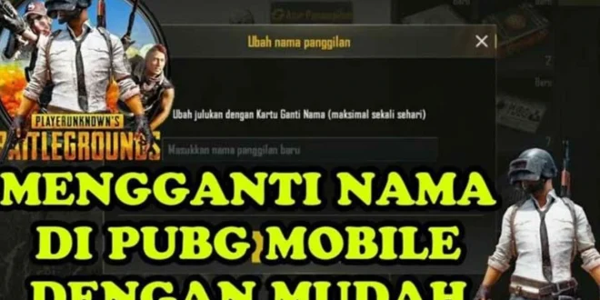Cara Ganti Nama PUBG Mobile dengan Spasi Kosong Lengkap
