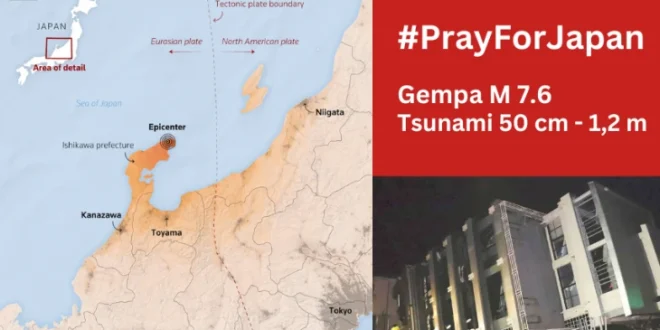 Gempa M 6,9 Jepang & Surat Tangkap Netanyahu: Update Penting