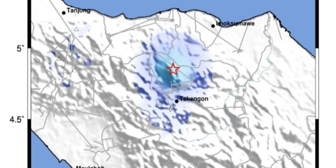 Gempa M4,7 Guncang Bener Meriah Aceh, BMKG Pantau Susulan