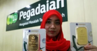 Harga Emas Pegadaian November 2025 Stabil di Rp1.283.000/Gram