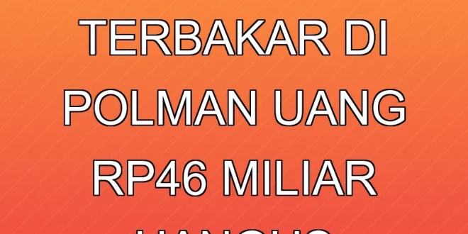 Mobil Boks Terbakar di Polman, Uang Rp4,6 Miliar Hangus