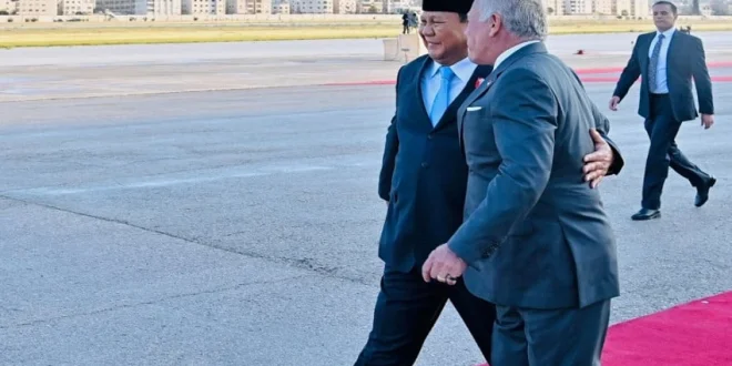 Raja Yordania Abdullah II Peluk Prabowo, Simbol Kerja Sama Strategis