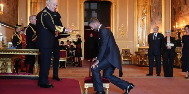 Sir David Beckham Raih Gelar Kebangsawanan dari Raja Charles III