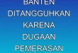 3 Jaksa Banten Ditangguhkan karena Dugaan Pemerasan WNA