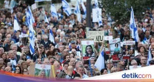 Demonstrasi Warga Israel Tolak Pengampunan Korupsi Netanyahu