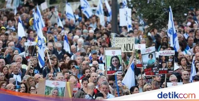 Demonstrasi Warga Israel Tolak Pengampunan Korupsi Netanyahu