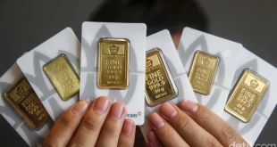 Harga Emas Antam Hari Ini Naik Jadi Rp 2.409.000 per Gram
