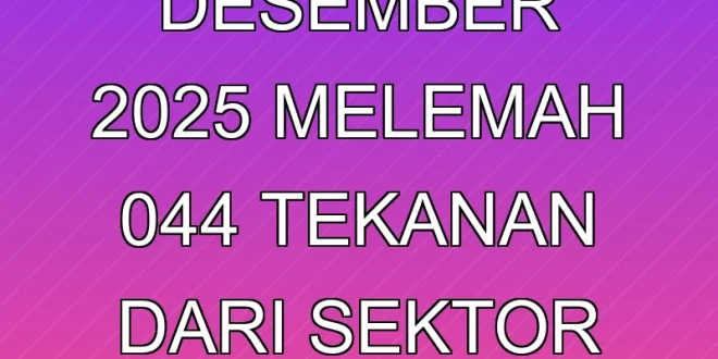 IHSG Desember 2025 Melemah 0,44%, Tekanan dari Sektor Perbankan
