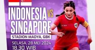 Jadwal Live Streaming Timnas Putri Indonesia vs Singapura Terbaru