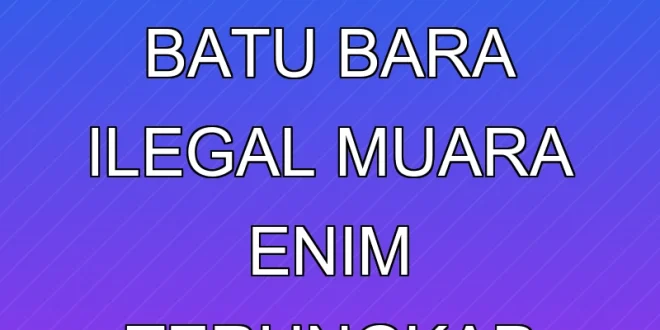 Modus Penambangan Batu Bara Ilegal Muara Enim Terungkap 2025
