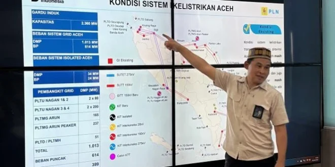 PLN: 93% Sistem Kelistrikan Aceh Pulih Usai Banjir & Longsor