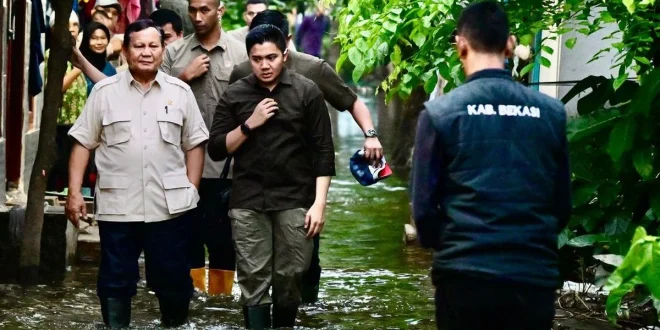 Prabowo Kunjungi Korban Banjir Agam, Hunian Sementara Dibangun