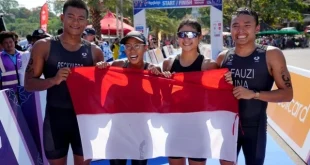 Tim Aquathlon Putri Raih Emas ke-53 SEA Games Indonesia