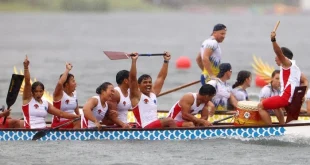 Tim Perahu Naga Indonesia Raih Emas ke-84 SEA Games 2023