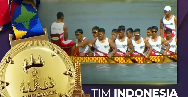 Tim Perahu Naga Indonesia Raih Emas SEA Games 75 dengan Performa Dominan